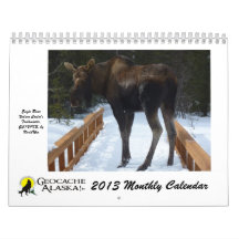 GeocacheAlaska 2013 Monthly Calendar