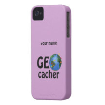 Geocacher Earth Geocaching Custom iphone 4 Case