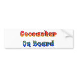 Geocacher On Board Bumper Sticker