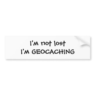 Geocaching Bumper Sticker