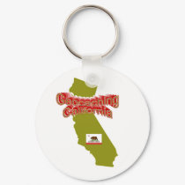 Geocaching California Keychain