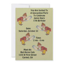 Geocaching Geocache Party Invitation Sherlock Hunt