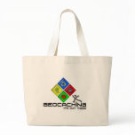 Geocaching Logo Stickman Beach Bag