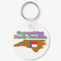 Geocaching North Carolina Keychain by teamw2b Geocaching North Carolina Keychain