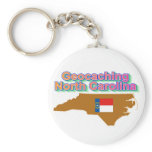 Geocaching North Carolina Keychain