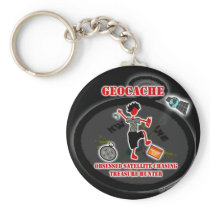 Geocaching  Obsessed Satellite Keychains