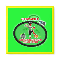 Geocaching  Obsessed Satellite Refrigerator Magnets