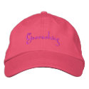 Geocaching Pink Ladies Geocacher Cap Hat embroidered hats by getgrim Geocaching Pink Ladies Geocacher Cap Hat embroidered hats