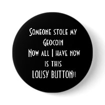 Geocaching products pinback button