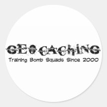 Geocaching...Training Bomb Squads Stickers
