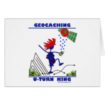 Geocaching U Turn King Card