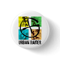 Geocaching Urban Raider pin buttons