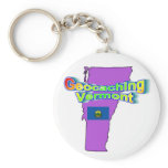 Geocaching Vermont Keychain