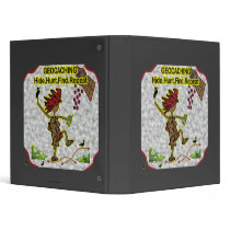 Geocachnig Hide Hunt Find 3 Ring Binder