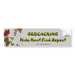 Geocachnig Hide Hunt Find Bumper Stickers