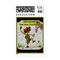 Geocachnig Hide Hunt Find Postage Stamp