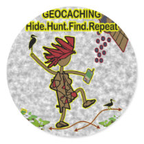 Geocachnig Hide Hunt Find Sticker