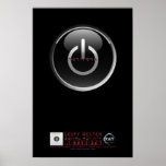 Geoff Westen's Black Shiny Button Poster posters