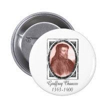 Geoffrey Chaucer Pinback Button