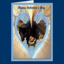 Geoffroy Cat Valentine Card cards
