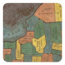 Geographical Analysis of the State of New York Sticker