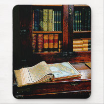 Geography Book Mouse Pads