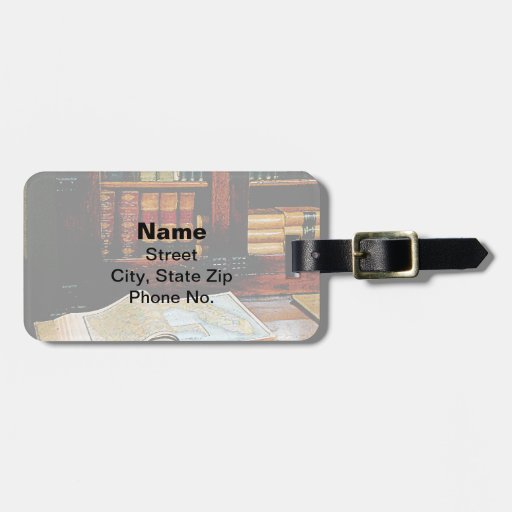 Geography Book Travel Bag Tags