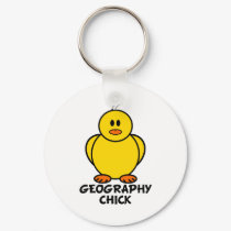 Geography Chick keychains by chicktshirts8 Geography Chick keychains