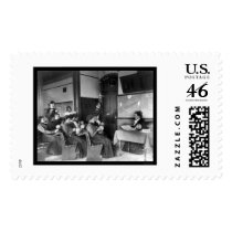Geography Class Studying Earth's Rotation 1899 Postage Stamp