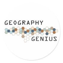Geography Genius stickers