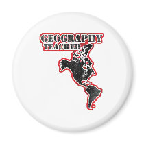 Geography Teacher Map magnets