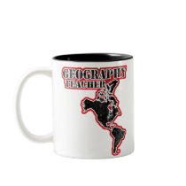 Geography Teacher Map mugs