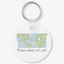 Geography Teachers Know keychains by teachertees Geography Teachers Know keychains
