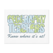 Geography Teachers Know Where It's At postcards