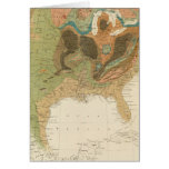 Geol map US Greeting Cards