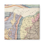 Geological map of Ohio Refrigerator Magnet