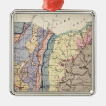 Geological map of Ohio Ornaments