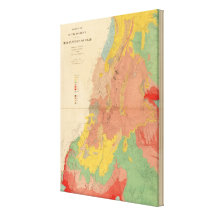Geological map of Utah Canvas Print