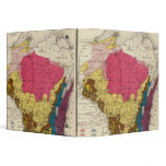 Geological map of Wisconsin 3 Ring Binder