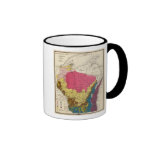 Geological map of Wisconsin Coffee Mugs