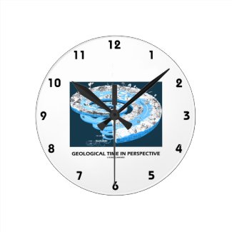Geological Time In Perspective (Earth's History) Round Wallclock