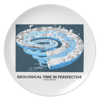 Geological Time In Perspective (Earth's History) Dinner Plate