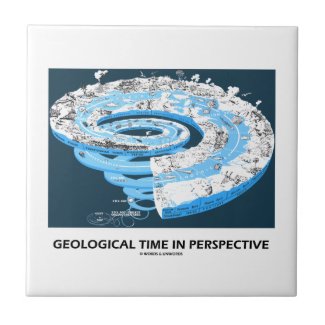 Geological Time In Perspective (Earth's History) Ceramic Tile