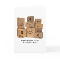 Geologist Moving Humor Card