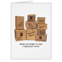 Geologist Moving Humor Card