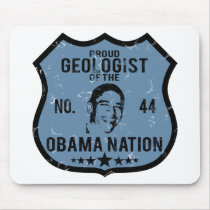 Geologist Obama Nation mousepads