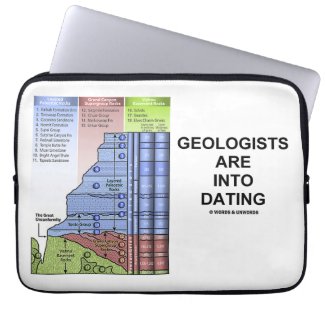 Geologists Are Into Dating (Geological Humor) Computer Sleeves