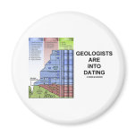 Geologists Are Into Dating (Geological Humor) Fridge Magnets