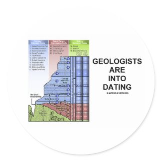 Geologists Are Into Dating (Geological Humor) sticker