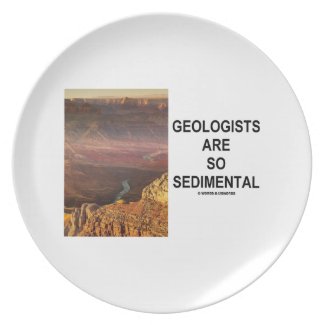 Geologists Are So Sedimental (Grand Canyon) Dinner Plate